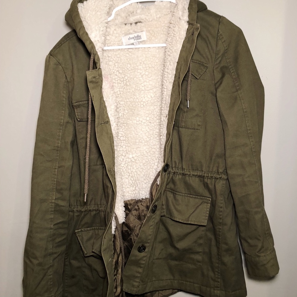 Olive utility coat